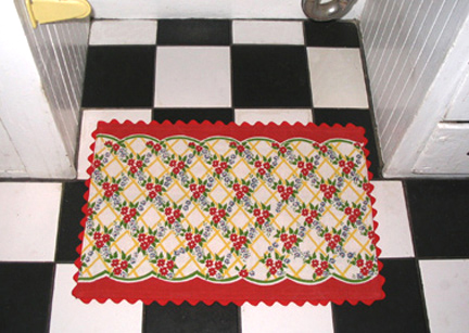 tea towel kitchen rug