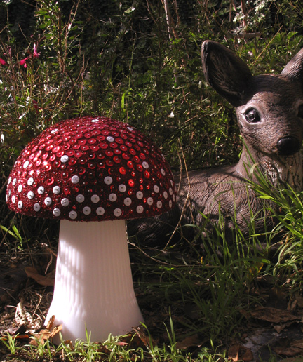 giant sequinned mushroom!