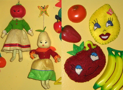 felt veggie cuteness!