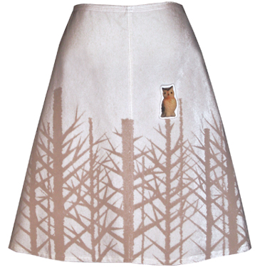 snow white winter woods skirt
