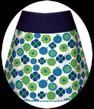 blue blossoms 2 skirt