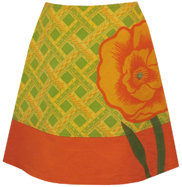california poppy skirt