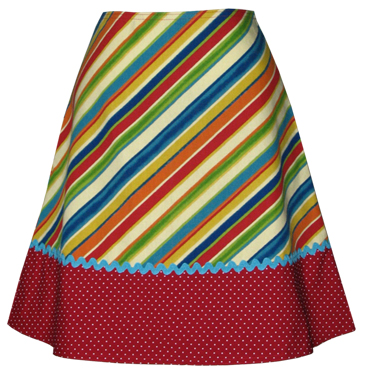 fruit stripe skirt