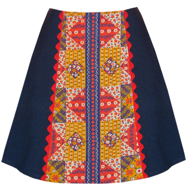 playful patchwork skirt
