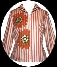 striped sunflower jacket