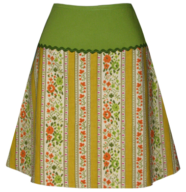 wallpaper print skirt