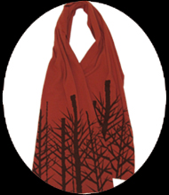 winter woods scarf