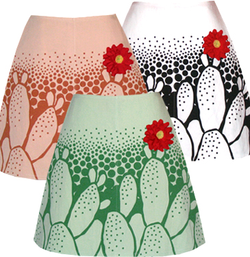 cactus flower skirt