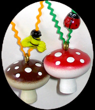 mushroom necklace