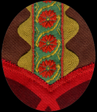 pendulum applique detail